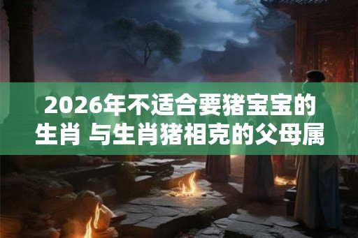 2026年不适合要猪宝宝的生肖 与生肖猪相克的父母属相