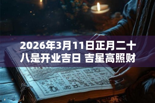 2026年3月11日正月二十八是开业吉日 吉星高照财源滚滚