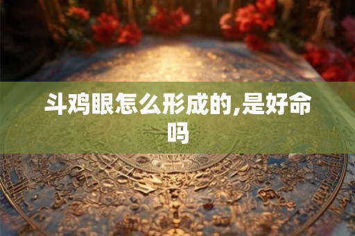 斗鸡眼怎么形成的,是好命吗