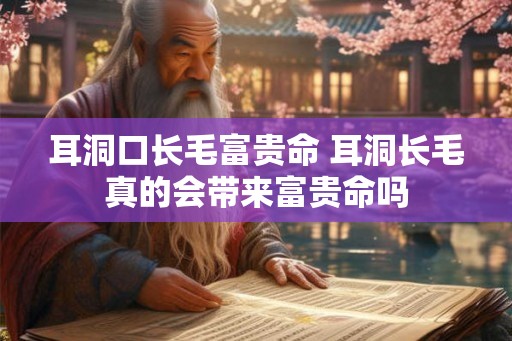 耳洞口长毛富贵命 耳洞长毛真的会带来富贵命吗