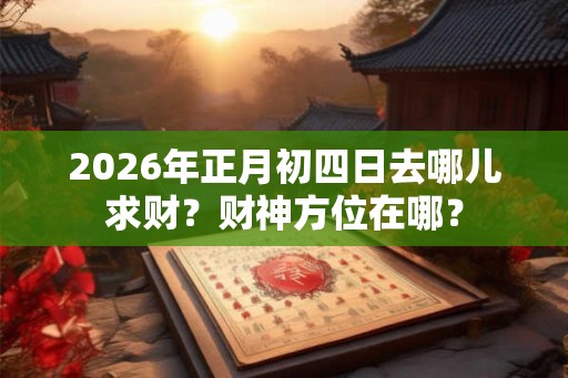 2026年正月初四日去哪儿求财？财神方位在哪？