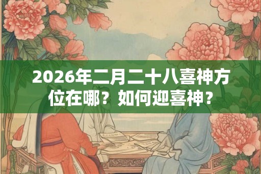2026年二月二十八喜神方位在哪？如何迎喜神？