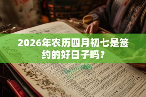 2026年农历四月初七是签约的好日子吗？