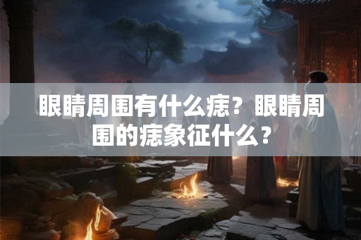 眼睛周围有什么痣？眼睛周围的痣象征什么？