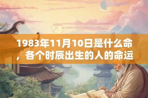 1983年11月10日是什么命，各个时辰出生的人的命运