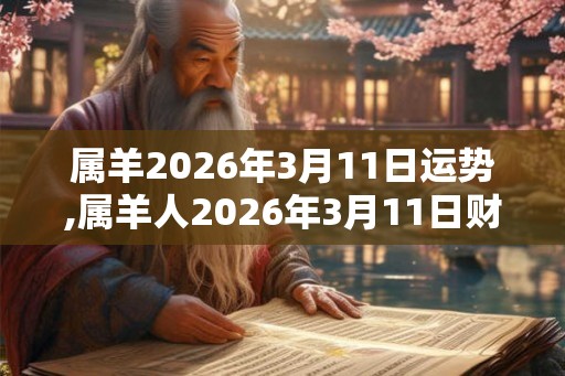 属羊2026年3月11日运势,属羊人2026年3月11日财运,生肖羊2026年3月11日运势