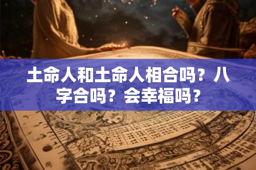 土命人和土命人相合吗?八字合吗?会幸福吗? 土命人和土命人相合吗?八字合吗?会幸福吗?