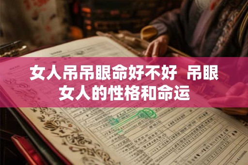女人吊吊眼命好不好  吊眼女人的性格和命运