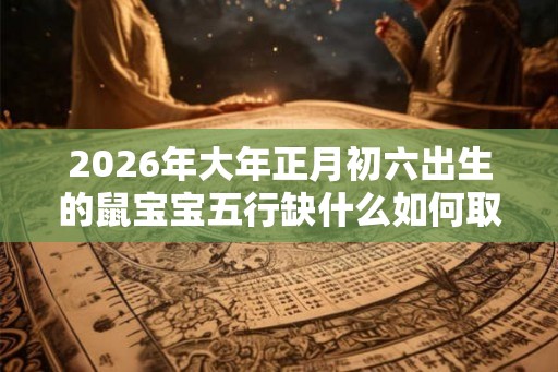 2026年大年正月初六出生的鼠宝宝五行缺什么如何取名？
