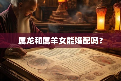 属龙和属羊女能婚配吗？
