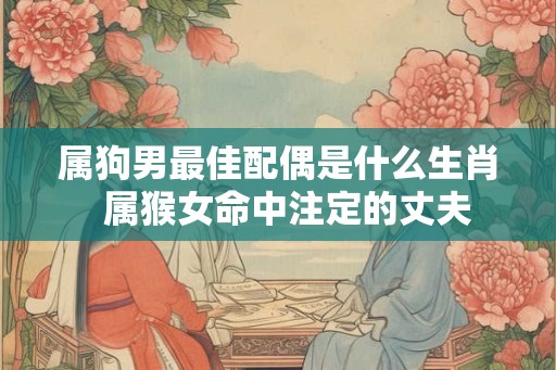 属狗男最佳配偶是什么生肖  属猴女命中注定的丈夫