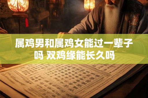 属鸡男和属鸡女能过一辈子吗 双鸡缘能长久吗
