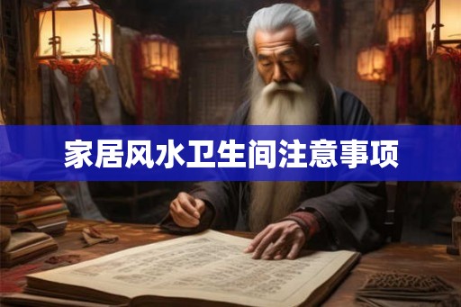 家居风水卫生间注意事项