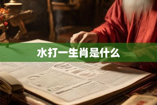 水打一生肖是什么