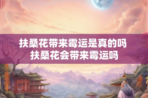 扶桑花带来霉运是真的吗 扶桑花会带来霉运吗