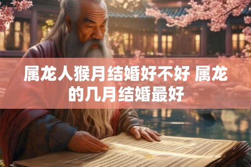 属龙人猴月结婚好不好 属龙的几月结婚最好 属龙人猴月结婚好不好 属龙的几月结婚最好