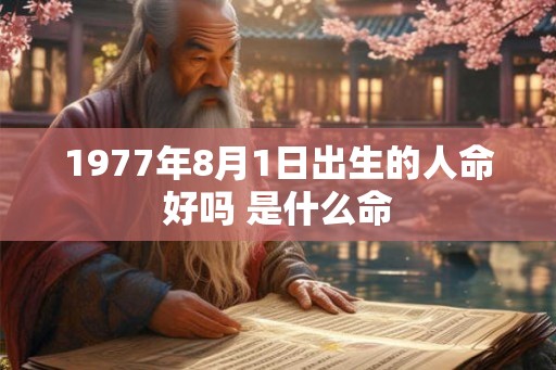 1977年8月1日出生的人命好吗 是什么命