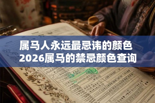 属马人永远最忌讳的颜色 2026属马的禁忌颜色查询 属马人永远最忌讳的颜色 2026属马的禁忌颜色查询
