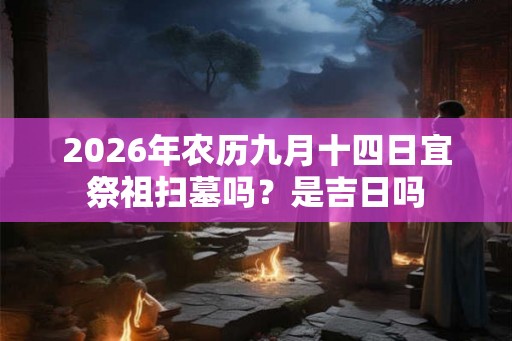 2026年农历九月十四日宜祭祖扫墓吗？是吉日吗