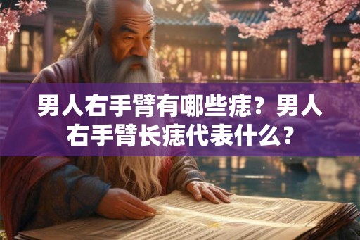 男人右手臂有哪些痣？男人右手臂长痣代表什么？