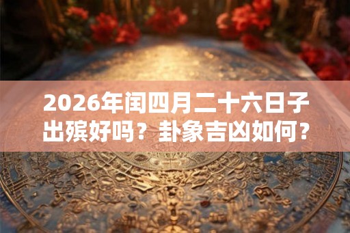 2026年闰四月二十六日子出殡好吗?卦象吉凶如何? 2026年闰四月二十六日子出殡好吗?卦象吉凶如何?