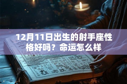 12月11日出生的射手座性格好吗?命运怎么样 12月11日出生的射手座性格好吗?命运怎么样