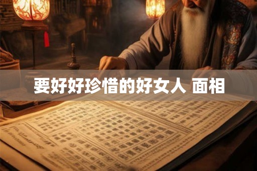 要好好珍惜的好女人 面相