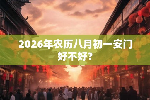 2026年农历八月初一安门好不好？