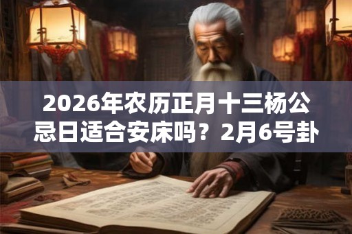 2026年农历正月十三杨公忌日适合安床吗？2月6号卦象吉凶？