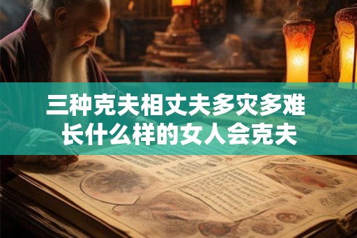三种克夫相丈夫多灾多难 长什么样的女人会克夫