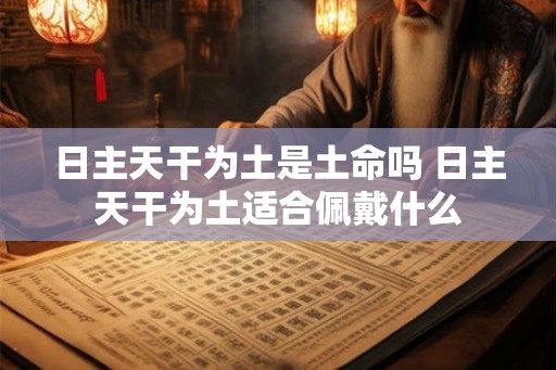 日主天干为土是土命吗 日主天干为土适合佩戴什么