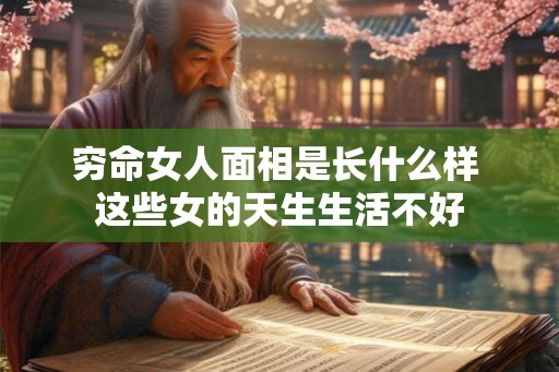 穷命女人面相是长什么样 这些女的天生生活不好 穷命女人面相是长什么样 这些女的天生生活不好