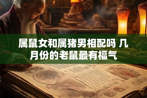 属鼠女和属猪男相配吗 几月份的老鼠最有福气