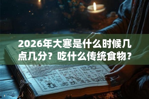 2026年大寒是什么时候几点几分？吃什么传统食物？
