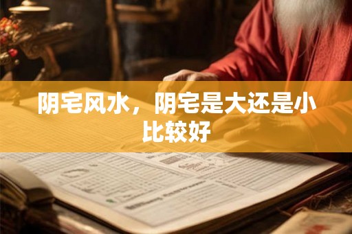 阴宅风水，阴宅是大还是小比较好