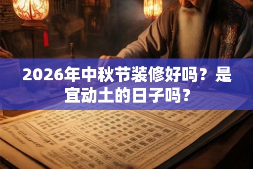 2026年中秋节装修好吗?是宜动土的日子吗? 2026年中秋节装修好吗?是宜动土的日子吗?