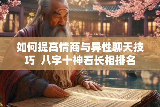 如何提高情商与异性聊天技巧  八字十神看长相排名