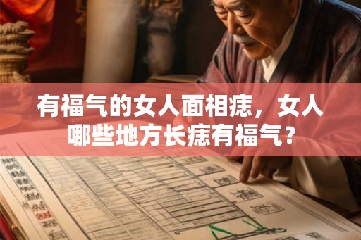 有福气的女人面相痣，女人哪些地方长痣有福气？