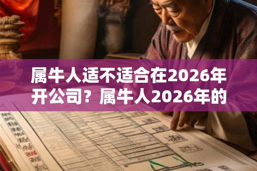 属牛人适不适合在2026年开公司？属牛人2026年的求财方向在哪？