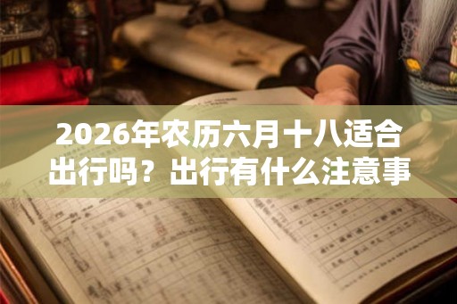 2026年农历六月十八适合出行吗？出行有什么注意事项？