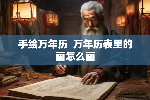 手绘万年历  万年历表里的画怎么画