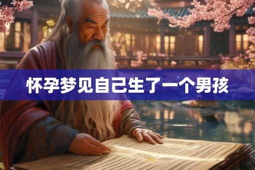 怀孕梦见自己生了一个男孩 怀孕梦见自己生了一个男孩