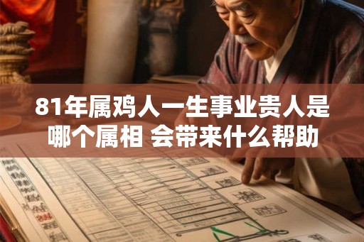 81年属鸡人一生事业贵人是哪个属相 会带来什么帮助