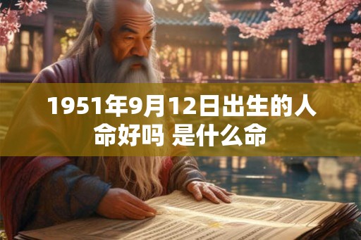 1951年9月12日出生的人命好吗 是什么命 1951年9月12日出生的人命好吗 是什么命