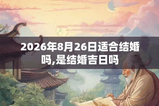 2026年8月26日适合结婚吗,是结婚吉日吗 2026年8月26日适合结婚吗,是结婚吉日吗