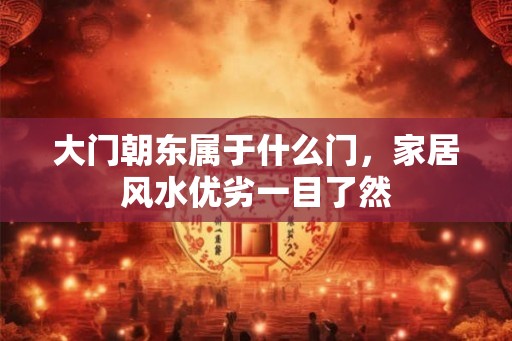 大门朝东属于什么门，家居风水优劣一目了然
