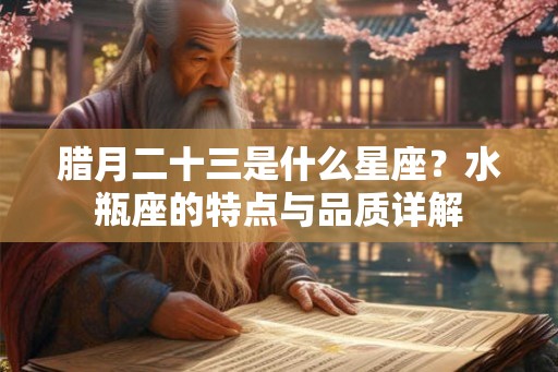 腊月二十三是什么星座？水瓶座的特点与品质详解