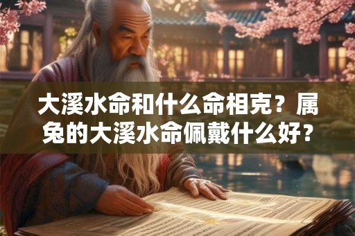 大溪水命和什么命相克?属兔的大溪水命佩戴什么好? 大溪水命和什么命相克?属兔的大溪水命佩戴什么好?
