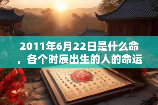 2011年6月22日是什么命,各个时辰出生的人的命运 2011年6月22日是什么命,各个时辰出生的人的命运