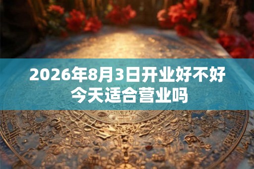2026年8月3日开业好不好 今天适合营业吗